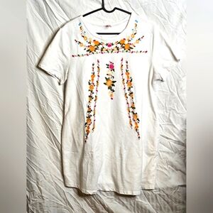 Jardins Embroidered Dress